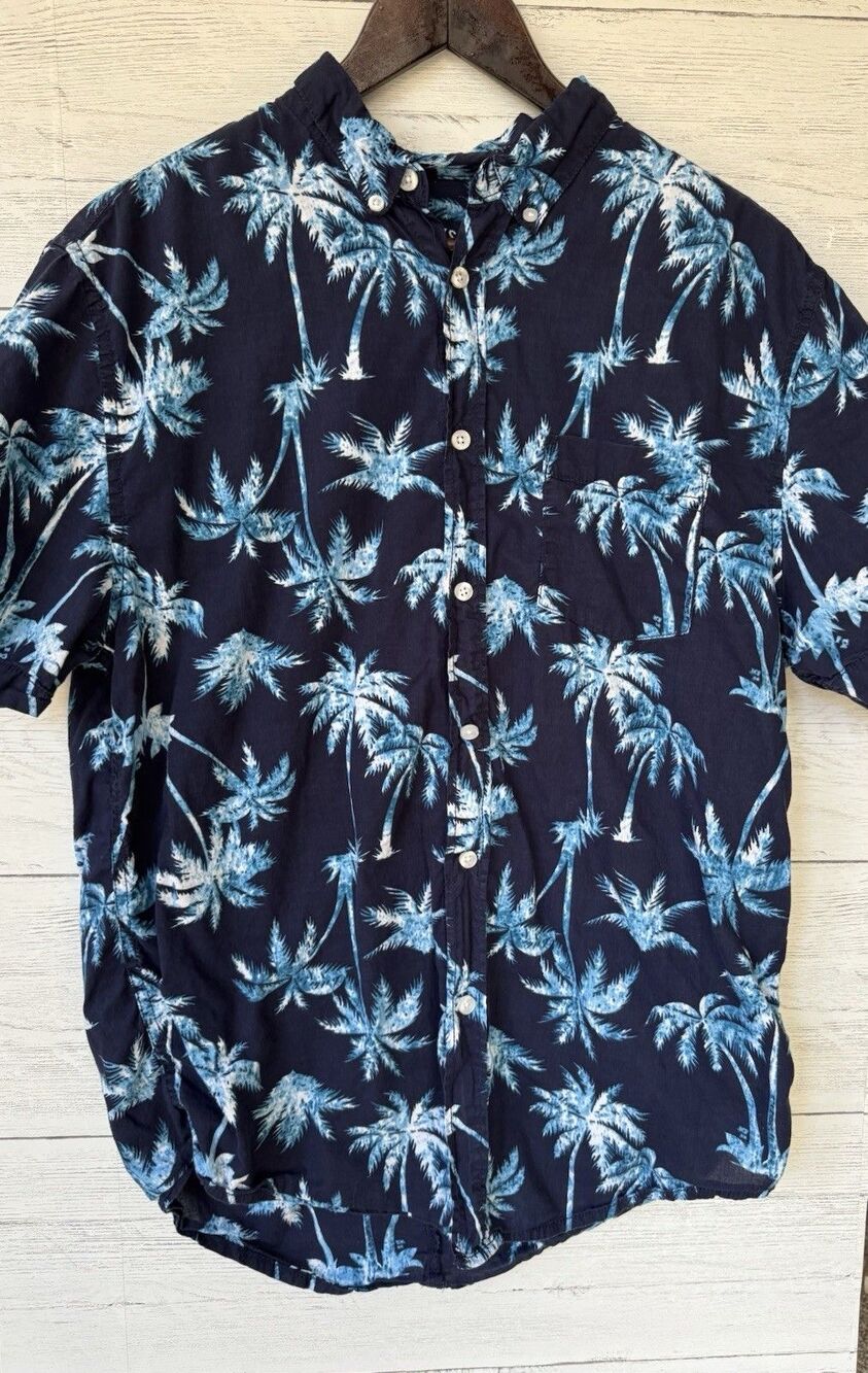 Trunks Surf & Swim Co Shirt Men's Sz Med Button Up Pockets